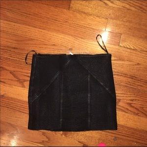 Free People Leather Mini Skirt